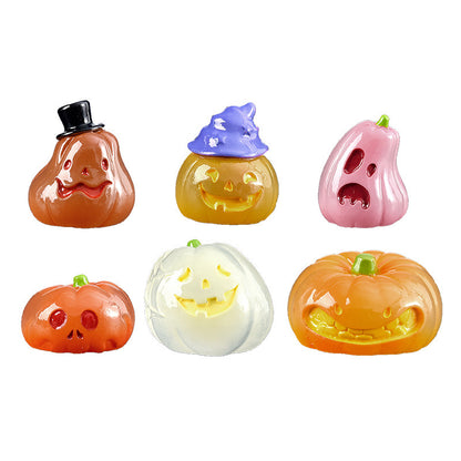 Halloween glow-in-the-dark pumpkin ornament