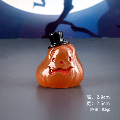 Halloween glow-in-the-dark pumpkin ornament